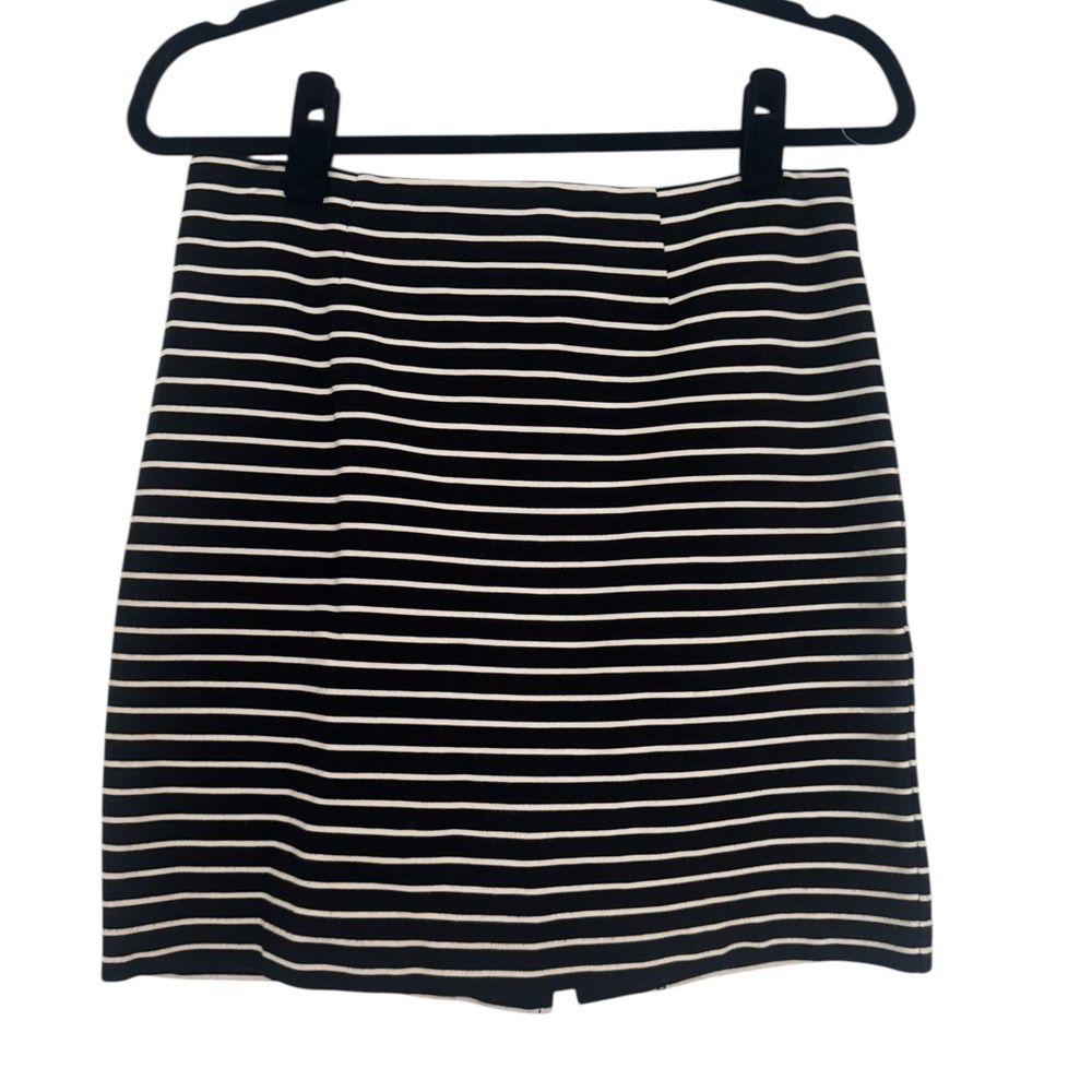 Dalia Collection Black and White Mini Pencil Skirt | Sz 2 | NWOT